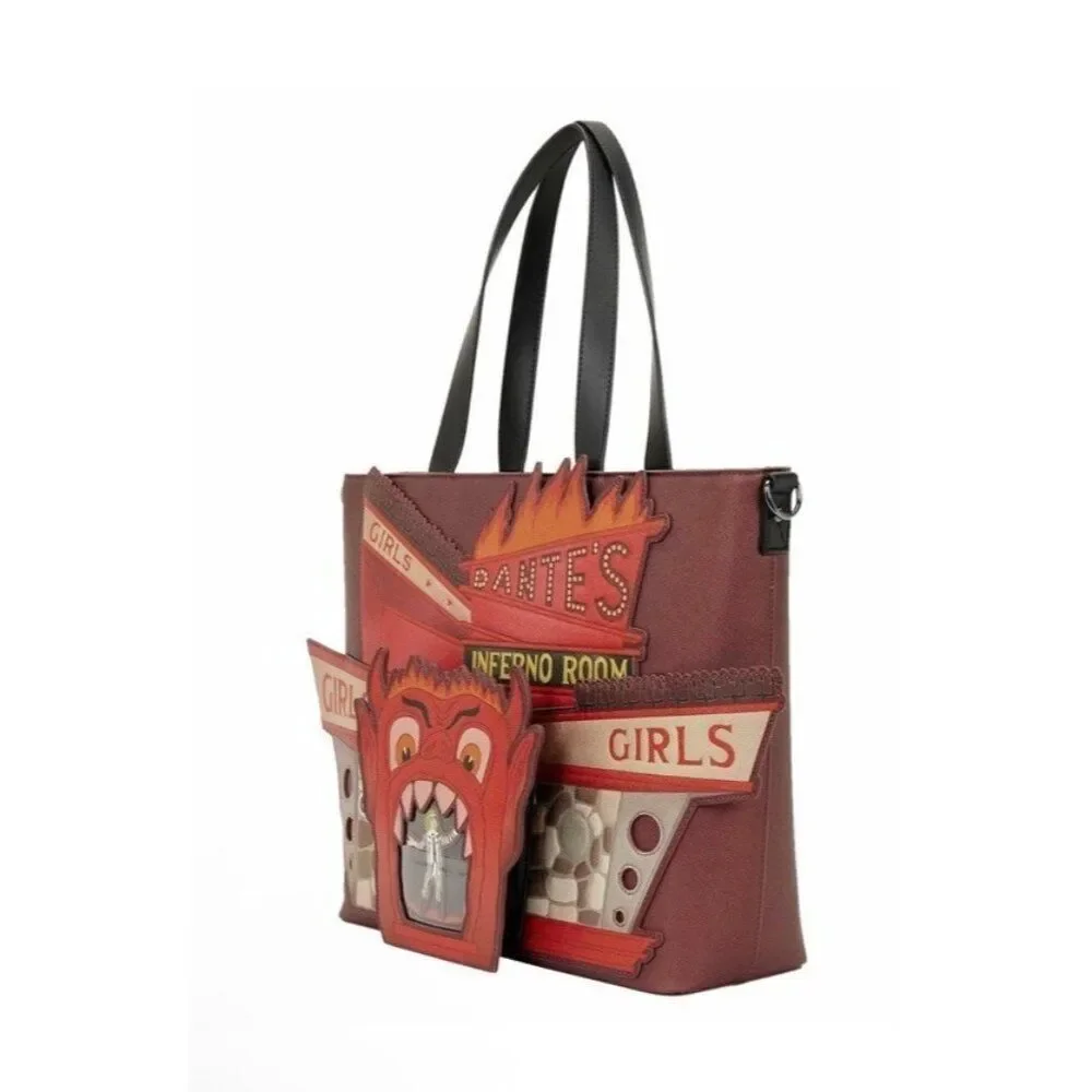 Beetlejuice Dante's Inferno Room XL Tote Crossbody Bag with Coin Bag New NWT - Picture 2 of 11